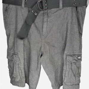 Guess Charcoal Cargo Shorts for Men